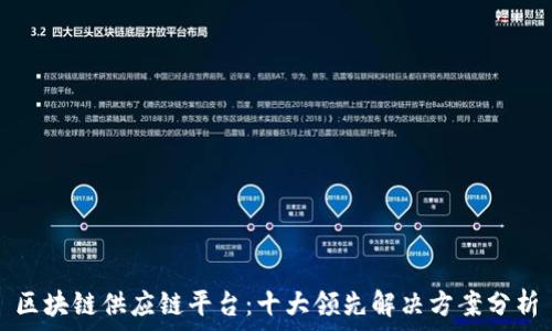  
区块链供应链平台：十大领先解决方案分析